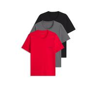 HUGO Dreierpack T-Shirts aus Baumwolle - Style T-SHIRT RN TRIPLET P, 50532811 Schwarz / Grau / Rot M