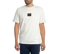 HUGO T-Shirt aus Baumwoll-Jersey mit Logo-Patch in Schildpatt-Optik - Style Dumeon, 50557445 Natur M