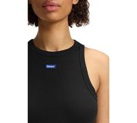 HUGO Tanktop Easy Tank_B – Stretch-Baumwolle, blaues Logo – Schwarz L