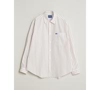 HUGO Ebalto Striped Cotton Shirt Light Orange Orange S