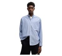 Hugo Blue Regular Fit Freizeithemd mit Button-Down-Kragen Modell 'Ebill' in Bleu, Größe XL