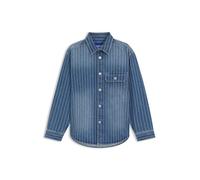 HUGO Oversized Hemd aus blauem Denim mit Streifen - Style Ebolt, 50545224 Blau L