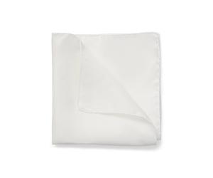 HUGO Einstecktuch aus feinem Seidentwill - Style Pocketsquare 33x33cm, 50312614 Weiß ONESI