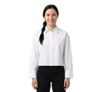 HUGO Oversize-Hemd aus Baumwolle mit Nadelstreifen und offen geschnittenem Saum - Style Ekla_B, 50562977 Weiß 40