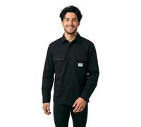 HUGO Oversized-Fit Hemd aus Baumwolle mit Pattentaschen auf der Brust - Style Ekynone_1, 50570729 Schwarz L