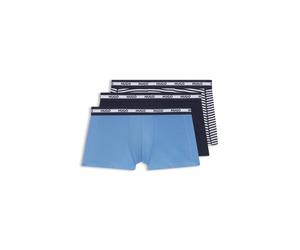 HUGO Eng anliegende Boxershorts aus Stretch-Baumwolle im Dreierpack - Style TRUNK TR PLANET DES, 50545668 Blau XXL