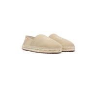 HUGO Espadrilles aus Veloursleder mit Stack-Logo - Style Sannes_slon_sd, 50563325 Hellbeige 39