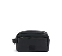 Hugo Ethon 2.0 Kulturbeutel schwarz, Lederimitat, 24 x 15 x 10cm