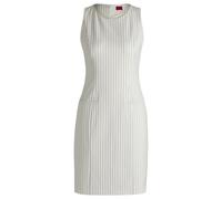 HUGO Etuikleid aus elastischem Gewebe mit Nadelstreifen - Style Kambali, 50537627 Weiß gemustert 40