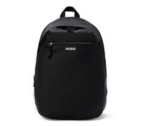 HUGO Everett Herren-Rucksack mit großer Vordertasche, Black Cream, Medium, Everett Big Front Pocket Rucksack