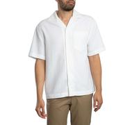 HUGO Oversized Hemd aus strukturierter Baumwolle - Style Exolino, 50560633 Weiß M