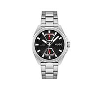 HUGO #Expose Multifunktions-Armbanduhr für Herren, Edelstahl und Glieder, Farbe: Silber (Modell: 1530242), silber, Quarzuhr