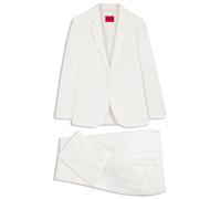 HUGO Extra Slim-Fit Anzug aus Stretch-Baumwolle-Seersucker mit drei Pieces - Style Arti/Hesten242V1X, 50559651 Weiß 46