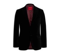 HUGO Extra Slim-Fit Blazer aus Baumwoll-Samt - Style Arti264F2X, 50570542 Schwarz 98