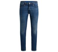 HUGO Extra Slim-Fit Jeans aus marineblauem Stretch-Denim mit Stone-washed-Finish - Style Zane, 50511421 Blau 33/34