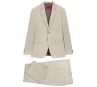 HUGO Extra Slim-Fit Popeline-Anzug aus Woll-Mix - Style Arti-Hesten253X, 50553786 Beige 98