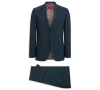 HUGO Extra Slim-Fit Popeline-Anzug aus Woll-Mix - Style Arti-Hesten253X, 50553786 Blau 44