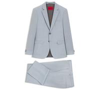 HUGO Extra Slim-Fit Popeline-Anzug aus Woll-Mix - Style Arti-Hesten253X, 50553786 Hellblau 50