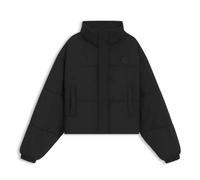 Steppjacke HUGO BLUE "Faren", Damen, Gr. XL (42), schwarz (schwarz 001), Web, Obermaterial: 100% Polyamid, unifarben, kurz, elastischer Bund, Jacken Steppjacke, Relaxed Fit, mit verstellbarem Saum (86