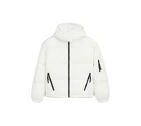 Steppjacke HUGO BLUE "Farida", Damen, Gr. M, beige (natural 102), Web, Obermaterial: 100% Polyamid, unifarben, casual, relaxed fit hüftlang, hoch geschlossener Ausschnitt, Langarm elastischer Bund, Ja