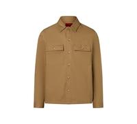 HUGO Oversized Hemd aus Baumwoll-Gabardine mit Brusttaschen - Style Epoldo, 50545383 Beige L