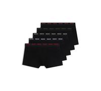 HUGO Fünferpack Boxershorts aus Stretch-Baumwolle - Style TRUNK FIVE PACK, 50532619 Schwarz L