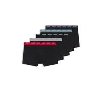 HUGO Fünferpack Boxershorts aus Stretch-Baumwolle - Style TRUNK FIVE PACK, 50532619 Schwarz M