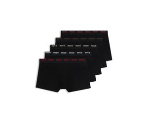 HUGO Fünferpack Boxershorts aus Stretch-Baumwolle - Style TRUNK FIVE PACK, 50532619 Schwarz S
