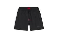 HUGO Badeshorts mit doppeltem Bund und Logo-Details - Style GALAXY_swim, 50561128 Schwarz XXL