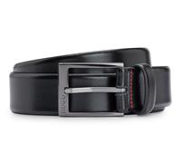 HUGO Garney Sz35 Leather Belt W80 Black