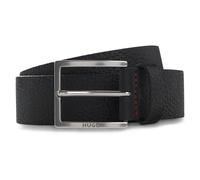 HUGO Genarbter Ledergürtel - Style G r_Sz35, 50568451 Schwarz 90