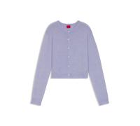 HUGO Geknöpfter Cardigan mit tonaler Logo-Stickerei - Style Sfebra, 50554068 Lila XL