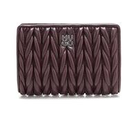 Hugo, Geldbörse aus Strukturiertem Leder mit gestapeltem Logo, Coffee Talk, Einheitsgröße