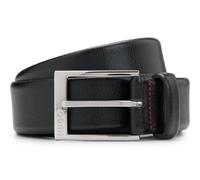 HUGO Gürtel aus genarbtem Leder mit Logo-Gravur an der Schließe - Style Gellot_Sz35, 50385627 Schwarz 80