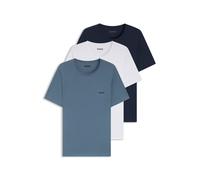 HUGO Gemischter Dreierpack T-Shirts aus Baumwolle mit Logo-Print - Style T-SHIRT RN TRIPLET P, 50532811 Weiß / Blau XL