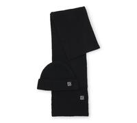 HUGO Geschenk-Set aus Schurwoll-Mix mit metallenem Logo - Style Sarmi_Set, 50522783 Schwarz ONESI