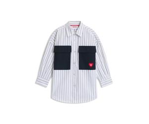 HUGO Gestreiftes Kids-Hemd - Style G01267/85C04A, G01267 Dunkelblau 102