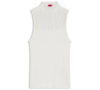 HUGO Gestricktes Top mit transparenter Partie - Style Sieffy, 50566633 Natur XS