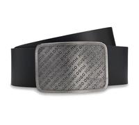 HUGO Ledergürtel mit wiederholtem Logo auf der Koppelschließe - Style Giacob_Sz40, 50563649 Schwarz 90