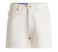 HUGO Ecrufarbene Denim-Shorts mit unversäuberten Säumen - Style Gimusa_1_B, 50540160 Weiß 30