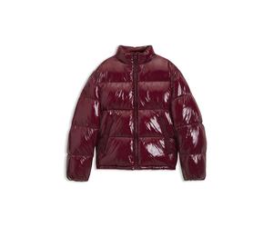 HUGO Glänzende wasserabweisende Steppjacke mit tonalem Logo - Style Baltos2641, 50574159 Dunkelrot M