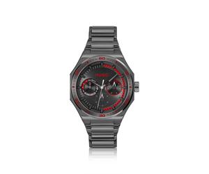HUGO #GRAIL SPORT Schwarz beschichtete Uhr mit tonalem Zifferblatt - Style #GRAIL SPORT, 58244983 Grau ONESI