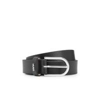 HUGO Gürtel aus genarbtem italienischem Leder mit Logo-Detail - Style Zoey-C_Sz25, 50516558 Schwarz 70
