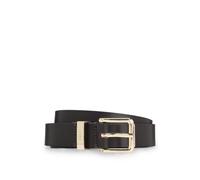 HUGO Gürtel aus italienischem Leder mit goldfarbener Schließe - Style Palm-MLoop_Sz25, 50558803 Dunkelbraun 80