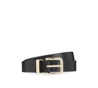 HUGO Gürtel aus italienischem Leder mit goldfarbener Schließe - Style Palm-MLoop_Sz25, 50558803 Schwarz 100