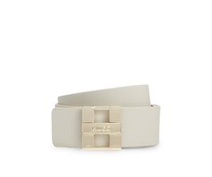 HUGO Gürtel aus italienischem Leder mit metallenen Logo-Lettern - Style Zita-C-G_Sr35, 50522681 White 75