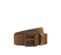 HUGO Gürtel aus Veloursleder mit tonaler Dornschließe - Style Gethin-Sd_Sz35, 50563652 Braun 80
