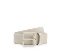 HUGO Gürtel aus Veloursleder mit tonaler Dornschließe - Style Gethin-Sd_Sz35, 50563652 Hellbeige 85