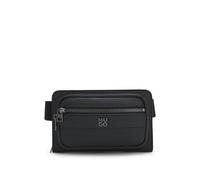 HUGO Gürteltasche aus genarbtem Kunstleder mit Stack-Logo - Style Quantic_Crossover, 50552291 Schwarz ONESI