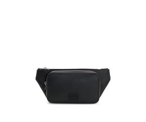 HUGO Gürteltasche aus Kunstleder mit geprägtem Logo-Patch - Style Ethon HI EVO_Bumbag, 50573503 Schwarz ONESI